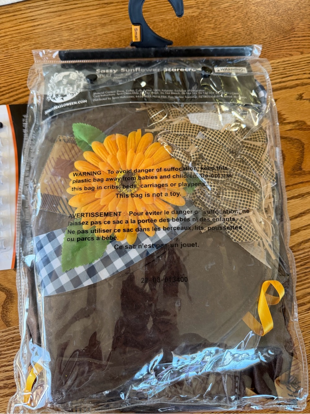 Spirit Sassy Sunflower Scarecrow Costume - Brown, Orange, Black, Yellow - Picture 3 of 6